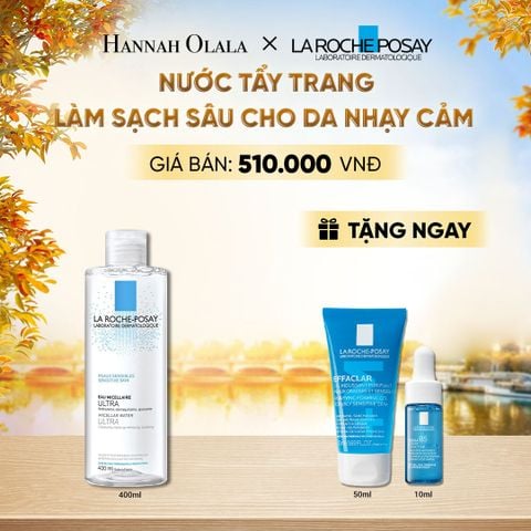  NƯỚC TẨY TRANG LÀM SẠCH SÂU CHO DA NHẠY CẢM LA ROCHE-POSAY MICELLAR WATER SENSITIVE SKIN 400ML - E607 