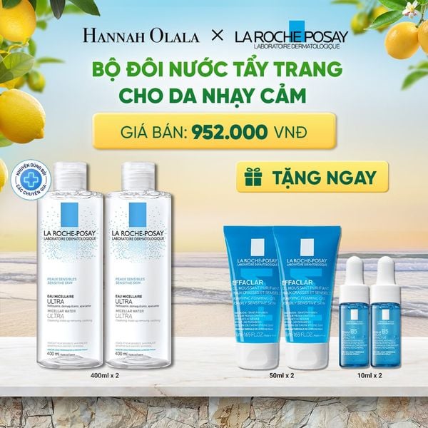  BỘ ĐÔI NƯỚC TẨY TRANG CHO DA NHẠY CẢM MICELLAR SENSITIVE SKIN 400ML DEAL 10: 