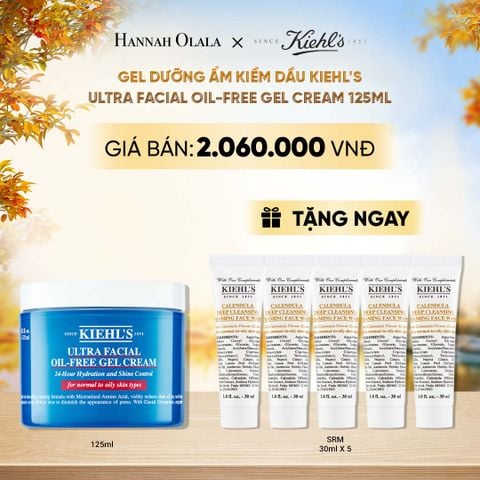  GEL DƯỠNG ẨM KIỀM DẦU 24H KIEHL'S ULTRA FACIAL OIL-FREE GEL CREAM 125ML - E333 