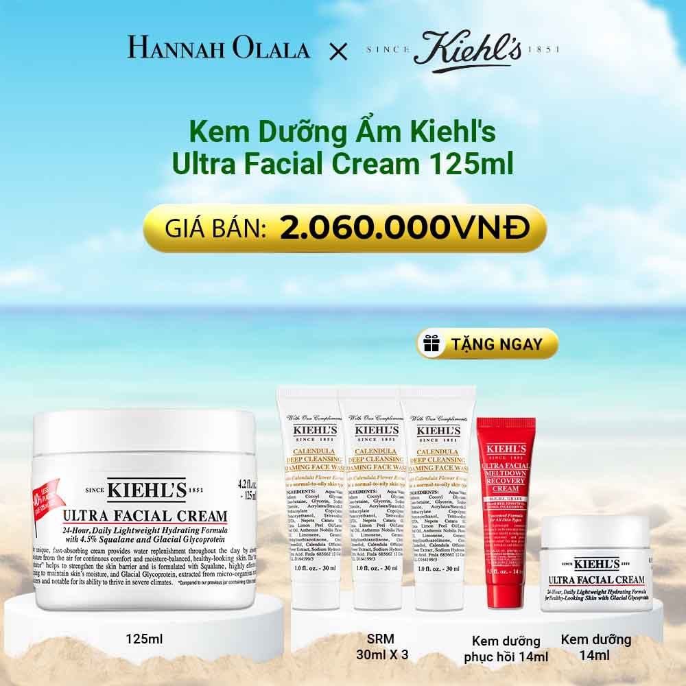  DEAL 4: KEM DƯỠNG ẨM SÂU 72H & PHỤC HỒI NHANH KIEHL'S ULTRA FACIAL CREAM 125ML 