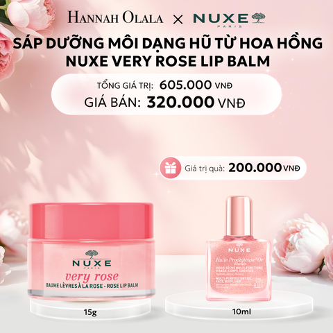  E616: DEAL 7: SÁP DƯỠNG MÔI HOA HỒNG NUXE LIP BALM 15G - [GIAO HÀNG TỪ 03/10] 