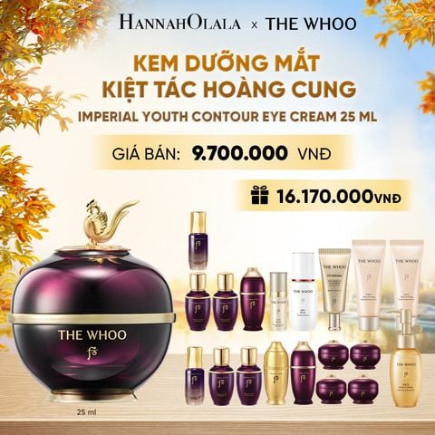  BỘ KEM DƯỠNG VÙNG MẮT KIỆT TÁC HOÀNG CUNG THE WHOO IMPERIAL YOUTH CONTOUR EYE CREAM 25ML SPECIAL SET - E2110 