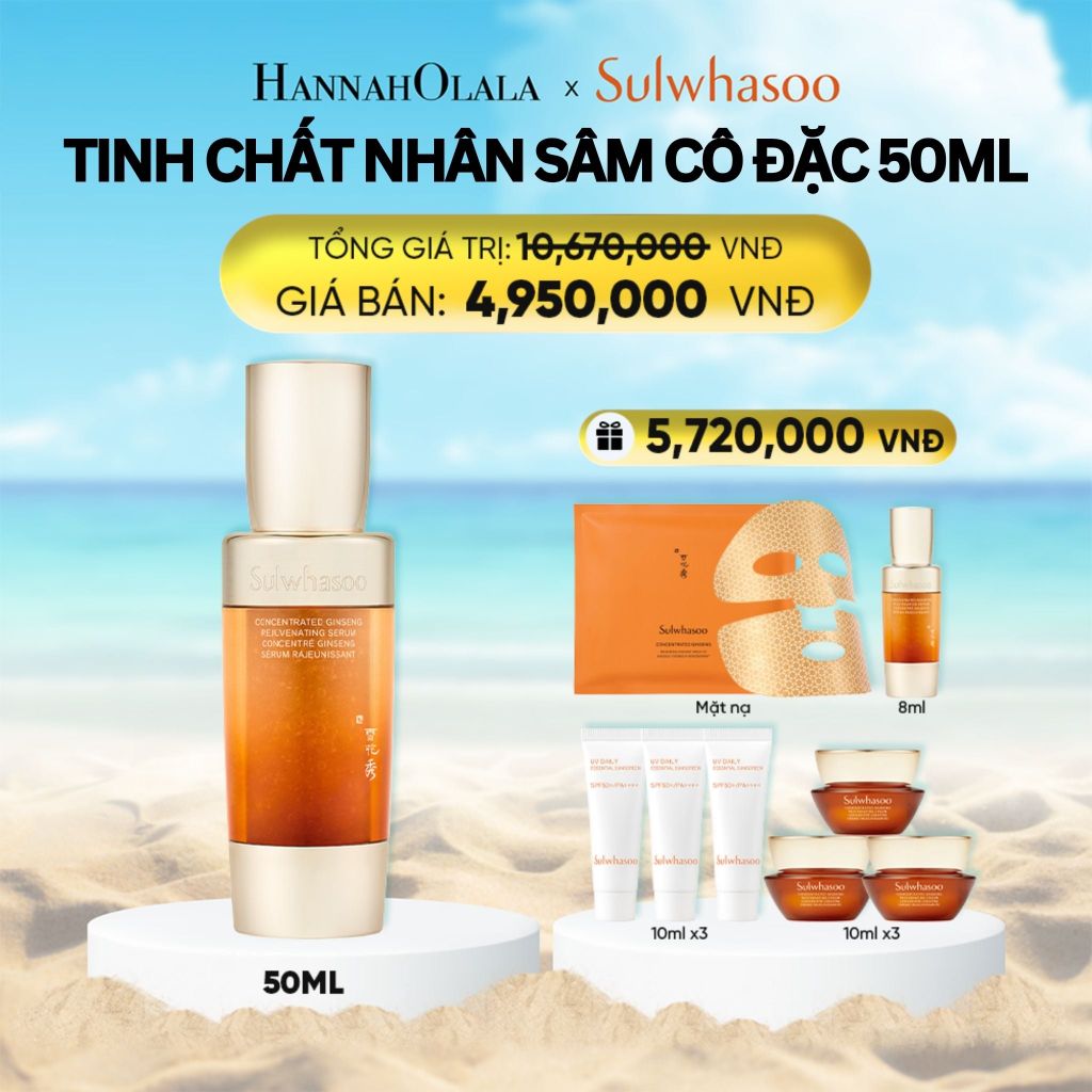  DEAL 2: TINH CHẤT NHÂN SÂM CÔ ĐẶC CONCENTRATED GINSENG REJUVENATING SERUM 50ML 