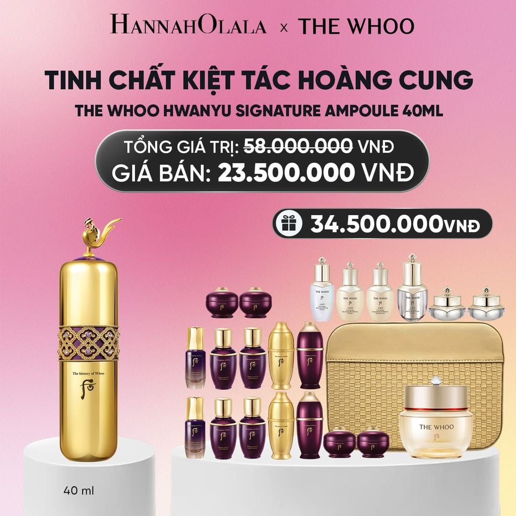  BỘ TINH CHẤT KIỆT TÁC HOÀNG CUNG THE HISTORY OF WHOO HWANYU SIGNATURE AMPOULE SPECIAL SET_A210 