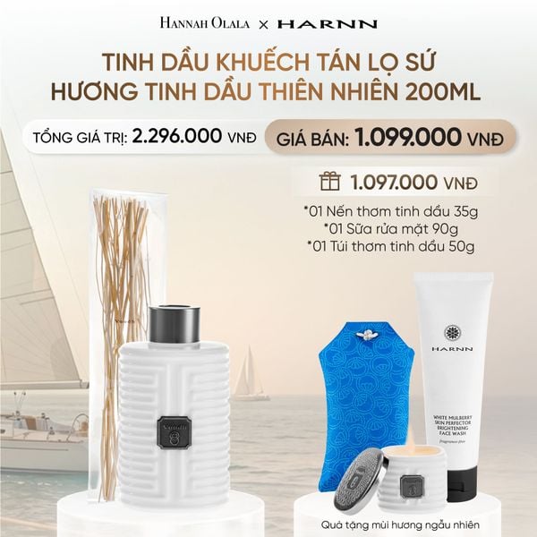  TINH DẦU KHUẾCH TÁN LỌ SỨ 200ML HƯƠNG TINH DẦU THIÊN NHIÊN _ DEAL 10 