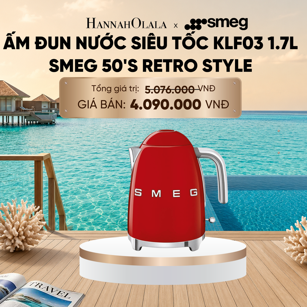  ẤM ĐUN NƯỚC SIÊU TỐC KLF03 1.7L SMEG 50'S RETRO STYLE_ D1075 