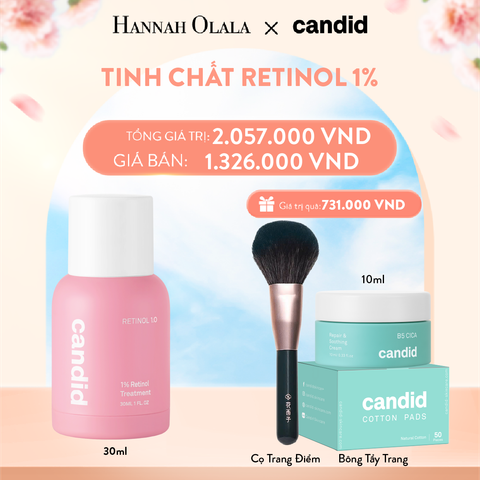  A154_DEAL 2: TINH CHẤT RETINOL 1.0%
GIẢM NẾP NHĂN, TĂNG ĐỘ ĐÀN HỒI DA, CẢI THIỆN ĐỀU MÀU DA 