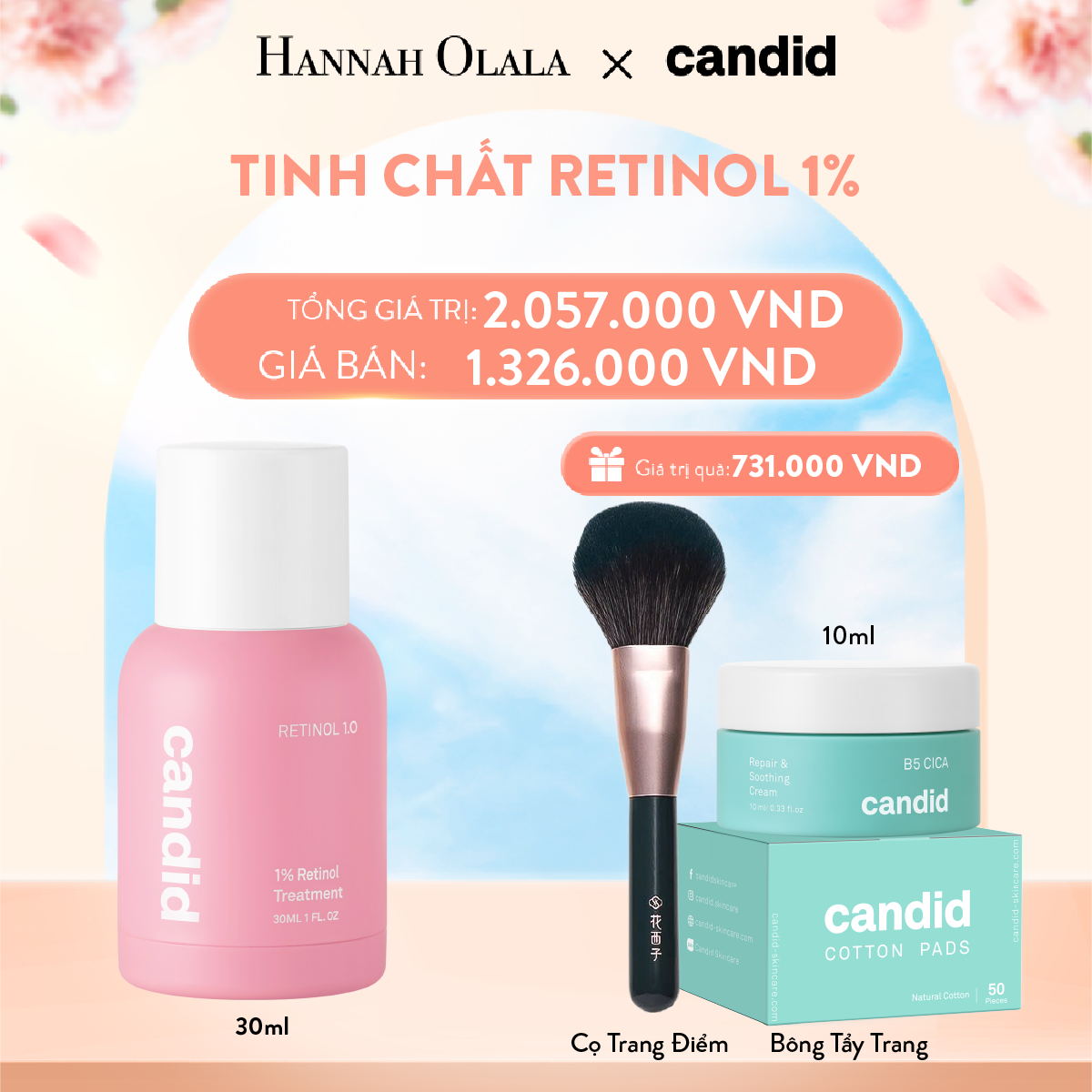 A154_DEAL 2: TINH CHẤT RETINOL 1.0%
GIẢM NẾP NHĂN, TĂNG ĐỘ ĐÀN HỒI DA, CẢI THIỆN ĐỀU MÀU DA 