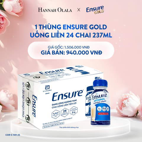  E216: DEAL 5: 1 THÙNG ENSURE GOLD IMMUNE DẠNG NƯỚC 24 CHAI 237ML 