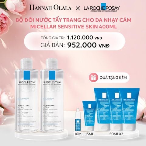  E116: DEAL 10 BỘ ĐÔI NƯỚC TẨY TRANG CHO DA NHẠY CẢM MICELLAR SENSITIVE SKIN 400ML 
