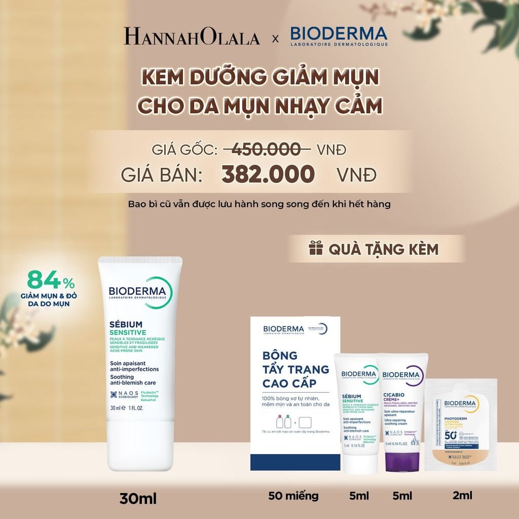  KEM DƯỠNG GIẢM MỤN VIÊM CHO DA MỤN NHẠY CẢM VÀ DỄ NỔI MỤN - A5039 