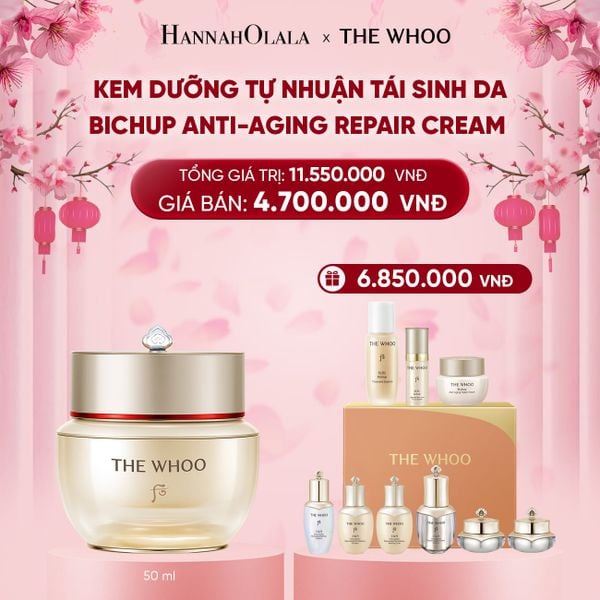  DEAL 10: KEM DƯỠNG TỰ NHUẬN TÁI SINH DA THE WHOO BICHUP ANTI-AGING REPAIR CREAM 50ML 