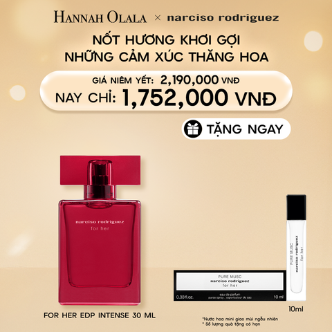  DEAL 9: NƯỚC HOA NỮ NARCISO RODRIGUEZ FOR HER EAU DE PARFUM INTENSE 30ML 