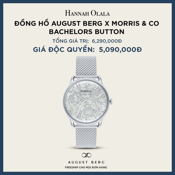  A10_DEAL 170: ĐỒNG HỒ ĐAN MẠCH AUGUST BERG X MORRIS & CO - BACHELORS 