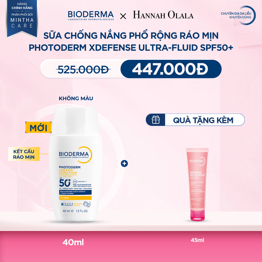  M4_DEAL 12: SỮA CHỐNG NẮNG PHỔ RỘNG RÁO MỊN, BẢO VỆ DA TOÀN DIỆN SPF50+ PA++++ (CHỌN MÀU) 