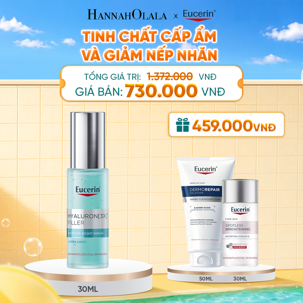  TINH CHẤT CẤP ẨM GIÚP LÀM ĐẦY NẾP NHĂN EUCERIN HYALURON (3X) FILLER MOISTURE BOOST SERUM 30ML 