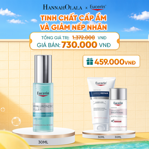  TINH CHẤT CẤP ẨM GIÚP LÀM ĐẦY NẾP NHĂN EUCERIN HYALURON (3X) FILLER MOISTURE BOOST SERUM 30ML 