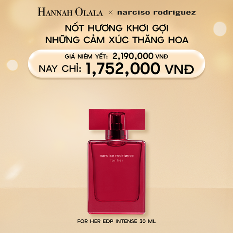  DEAL 9.1: NƯỚC HOA NỮ NARCISO RODRIGUEZ FOR HER EAU DE PARFUM INTENSE 30ML 