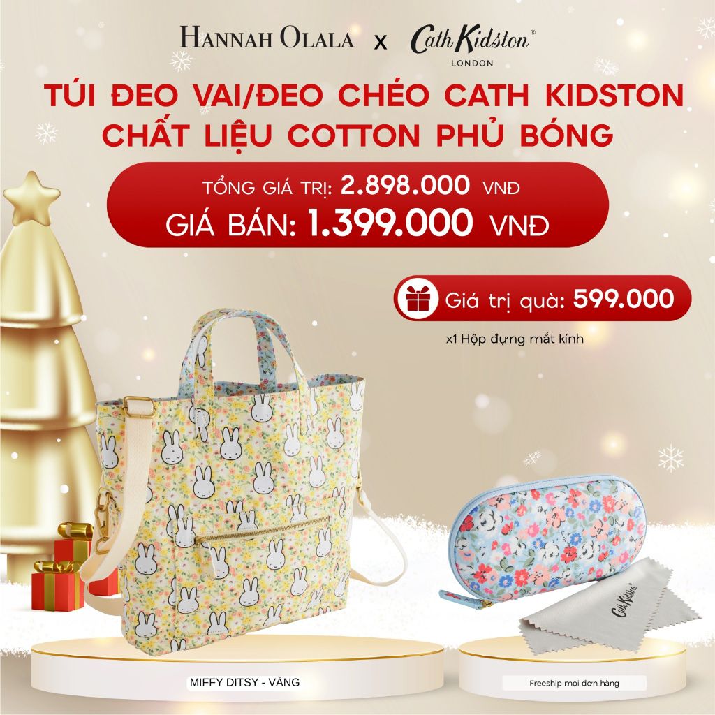  A429_DEAL 10: TÚI ĐEO VAI/ĐEO CHÉO CATH KIDSTON CHẤT LIỆU COTTON PHỦ BÓNG 