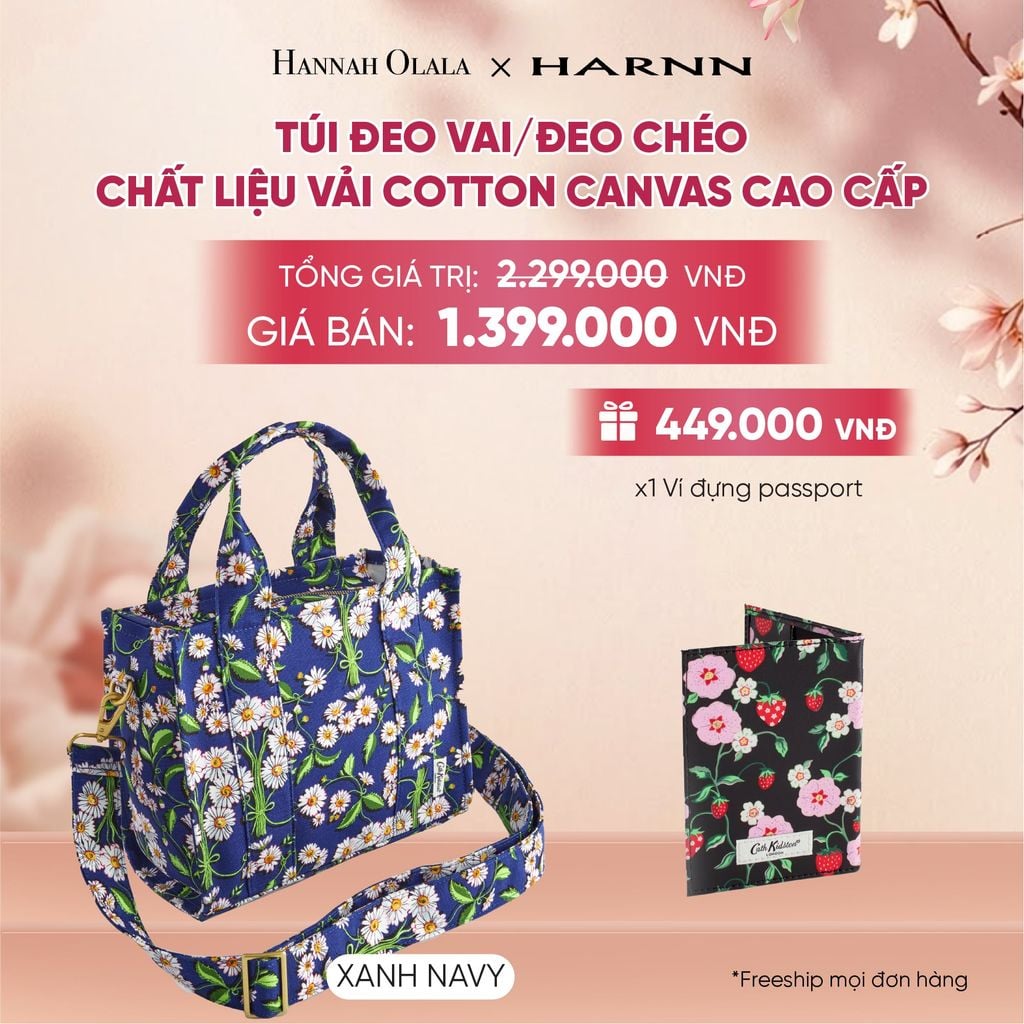  TÚI ĐEO VAI/ĐEO CHÉO CATH KIDSTON CHẤT LIỆU VẢI COTTON CANVAS CAO CẤP - A2075 