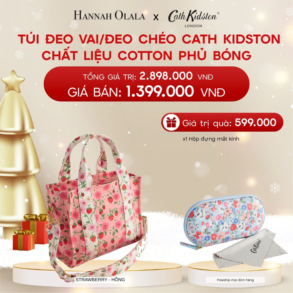  A429_DEAL 10: TÚI ĐEO VAI/ĐEO CHÉO CATH KIDSTON CHẤT LIỆU COTTON PHỦ BÓNG 
