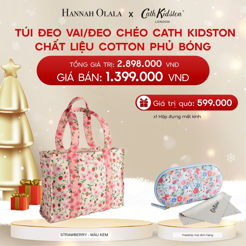  A429_DEAL 10: TÚI ĐEO VAI/ĐEO CHÉO CATH KIDSTON CHẤT LIỆU COTTON PHỦ BÓNG 