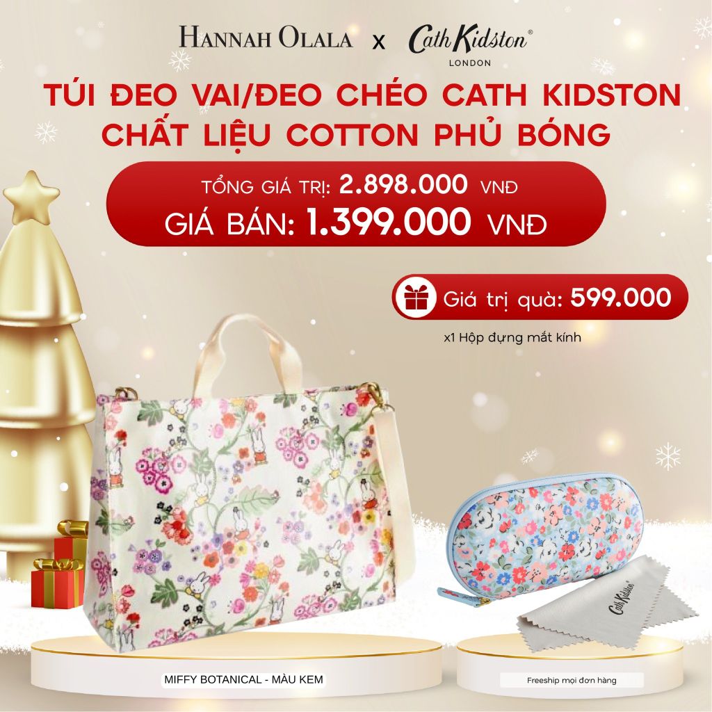  A429_DEAL 10: TÚI ĐEO VAI/ĐEO CHÉO CATH KIDSTON CHẤT LIỆU COTTON PHỦ BÓNG 