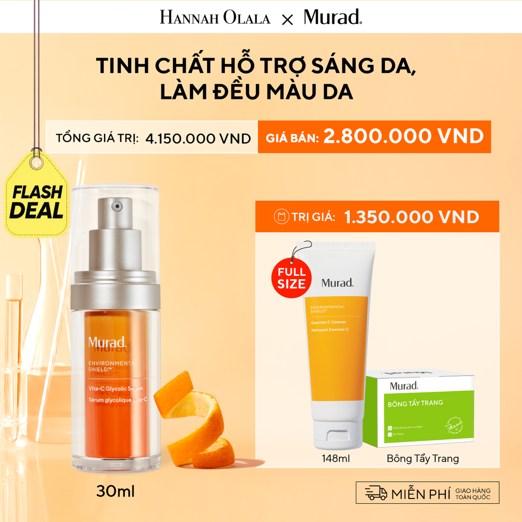  [FLASH DEAL] TINH CHẤT HỖ TRỢ SÁNG DA, LÀM ĐỀU MÀU DA 30ML DEAL 2: 