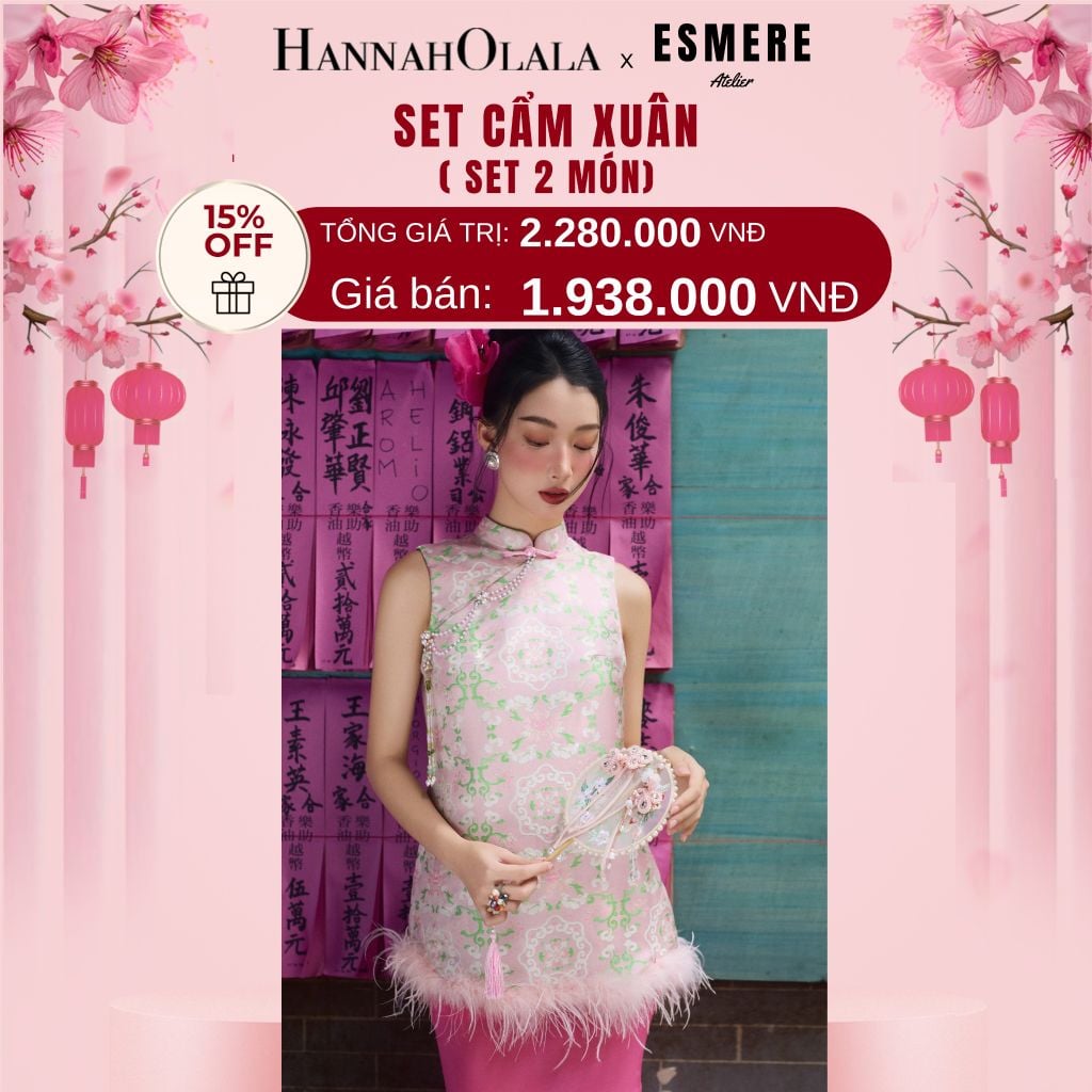  DEAL 7: SET ĐỒ MẶC TẾT 02 MÓN CẨM XUÂN 