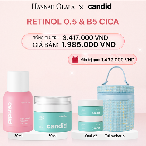  E743_DEAL 10: RETINOL 0.5 30ML & B5 CICA 50ML BỘ ĐÔI LÀM MỜ NẾP NHĂN VÀ DƯỠNG ẨM PHỤC HỒI CHUYÊN SÂU 