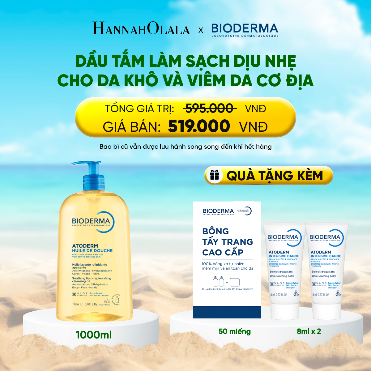 Dầu Tắm L'Oréal Làm Sạch Làm Dịu Dưỡng Ẩm Dành Cho Da Rất Khô Và Da Bị Viêm Da Cơ Địa