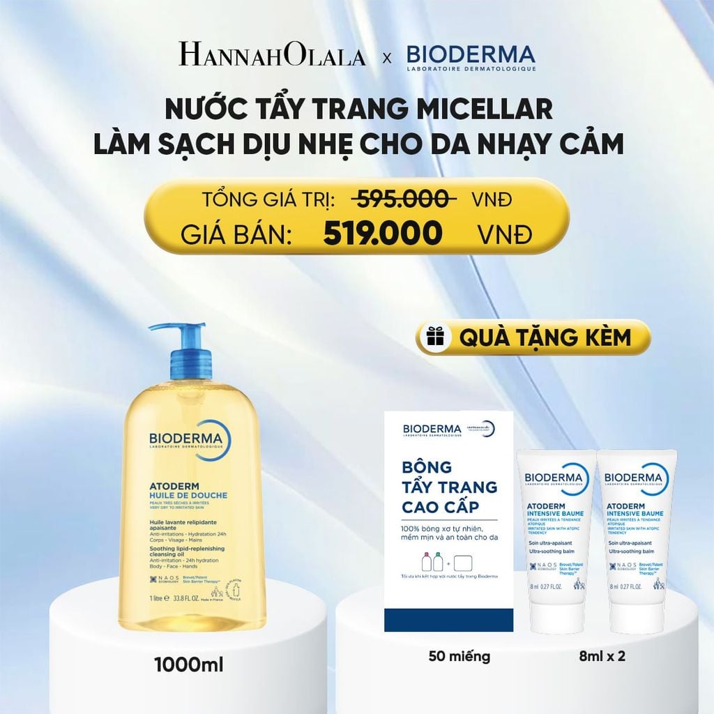  DẦU TẮM LÀM SẠCH, LÀM DỊU, DƯỠNG ẨM DÀNH CHO DA RẤT KHÔ VÀ DA BỊ VIÊM DA CƠ ĐỊA 