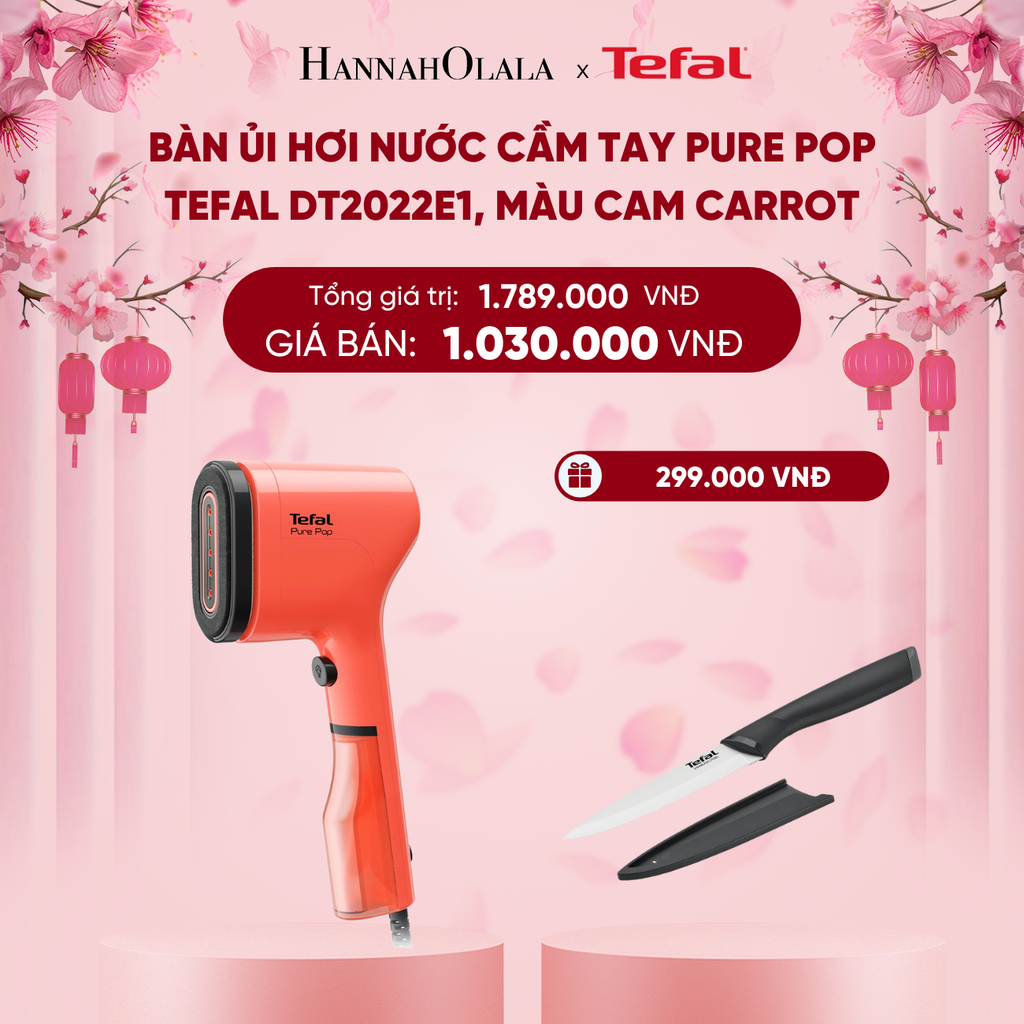  DEAL 4: BÀN ỦI HƠI NƯỚC CẦM TAY PURE POP TEFAL DT2020E1 