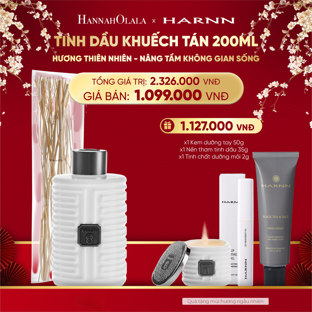  DEAL 10. TINH DẦU KHUẾCH TÁN 200ML HƯƠNG THIÊN NHIÊN - NÂNG TẦM KHÔNG GIAN SỐNG 
