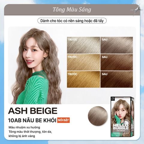  E495_DEAL 5: NHUỘM TÓC TẠI NHÀ MISE EN SCÈNE HELLO BUBBLE 100G DẠNG BỌT KEM, CÔNG THỨC CẢI TIẾN MỚI HẠN CHẾ KHÔ XƠ VÀ HƯ TỔN 