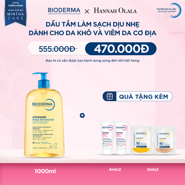  M80_DEAL 11: DẦU TẮM GIÚP LÀM SẠCH LÀM DỊU VÀ DƯỠNG ẨM DÀNH CHO DA KHÔ DA NHẠY CẢM 