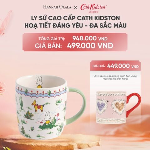 DEAL 11: LY SỨ CAO CẤP CATH KIDSTON HOẠ TIẾT ĐÁNG YÊU - ĐA SẮC MÀU 