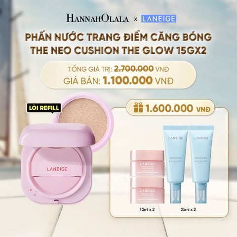  MỚI - PHẤN NƯỚC TRANG ĐIỂM CĂNG BÓNG LANEIGE NEO CUSHION GLOW 15G*2 - A2200 