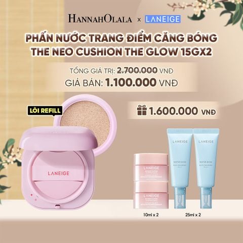  MỚI - PHẤN NƯỚC TRANG ĐIỂM CĂNG BÓNG LANEIGE NEO CUSHION GLOW 15G*2 - A544 