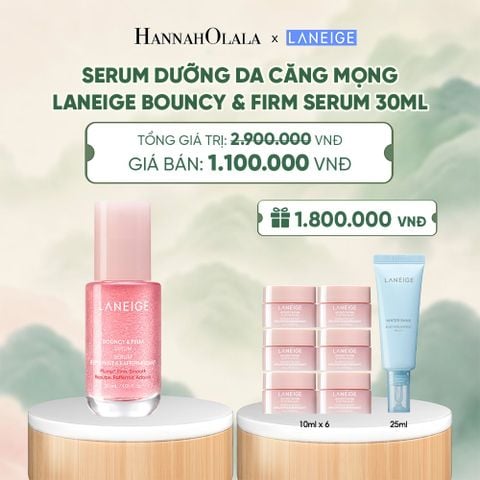  SERUM TĂNG CƯỜNG COLLAGEN LÀM MỜ DẤU HIỆU LÃO HÓA GIÚP DA CĂNG SÁNG LANEIGE BOUNCY & FIRM SERUM 30ML - A1642 