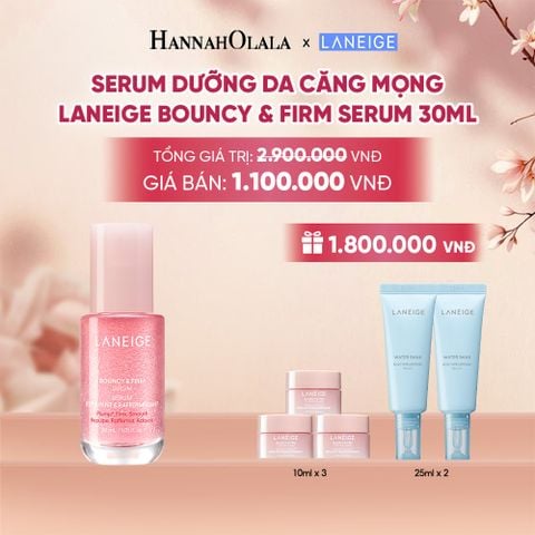  SERUM TĂNG CƯỜNG COLLAGEN LÀM MỜ DẤU HIỆU LÃO HÓA GIÚP DA CĂNG SÁNG LANEIGE BOUNCY & FIRM SERUM 30ML - A1269 