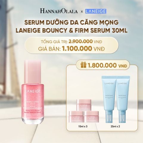  SERUM TĂNG CƯỜNG COLLAGEN LÀM MỜ DẤU HIỆU LÃO HÓA GIÚP DA CĂNG SÁNG LANEIGE BOUNCY & FIRM SERUM 30ML - A1269 