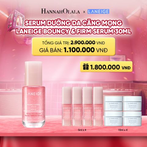  SERUM TĂNG CƯỜNG COLLAGEN LÀM MỜ DẤU HIỆU LÃO HÓA GIÚP DA CĂNG SÁNG LANEIGE BOUNCY & FIRM SERUM 30ML 