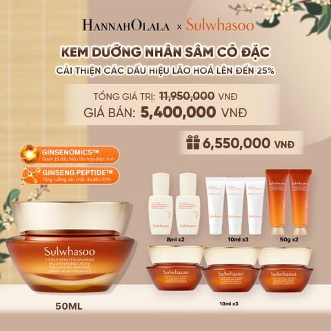  [FLASHDEAL] KEM DƯỠNG NHÂN SÂM CÔ ĐẶC CONCENTRATED GINSENG REJUVENATING CREAM 50ML 
