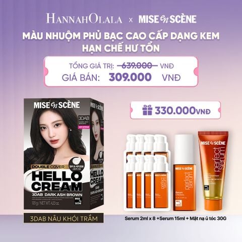  KEM NHUỘM PHỦ BẠC CAO CẤP HELLO CREAM DOUBLE COVER - A1682 
