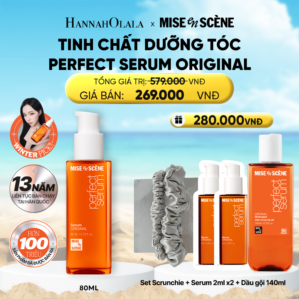  A1913_DEAL 1: TINH CHẤT DƯỠNG TÓC MISE EN SCENE PERFECT SERUM 80ML 
