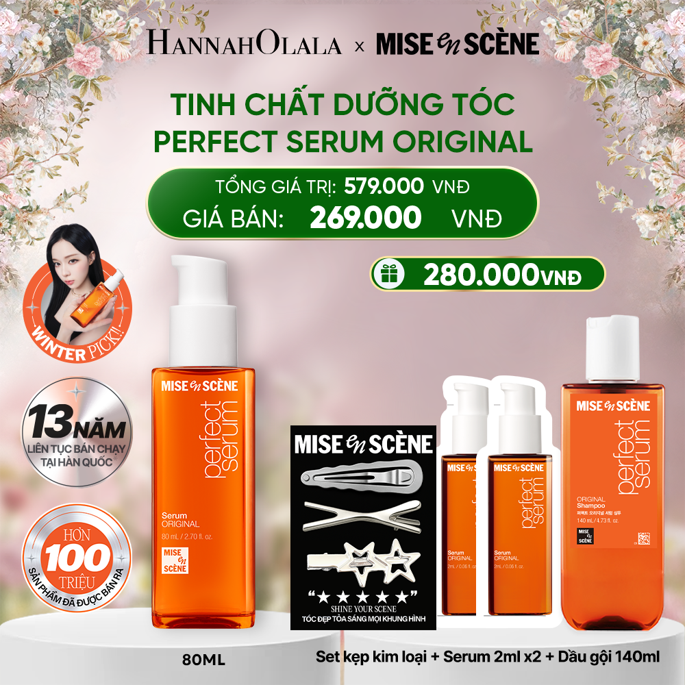 DEAL 1: TINH CHẤT DƯỠNG TÓC MISE EN SCENE PERFECT SERUM 80ML 