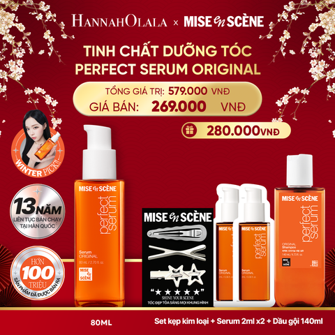  DEAL 1: TINH CHẤT DƯỠNG TÓC MISE EN SCENE PERFECT SERUM 80ML 