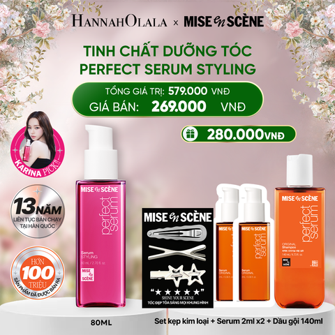  DEAL 1: TINH CHẤT DƯỠNG TÓC MISE EN SCENE PERFECT SERUM 80ML 