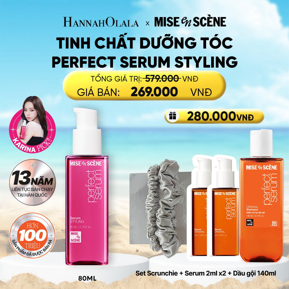  A1913_DEAL 1: TINH CHẤT DƯỠNG TÓC MISE EN SCENE PERFECT SERUM 80ML 